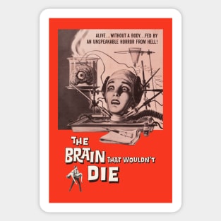 The Brain That Wouldn't Die Movie Poster Sticker